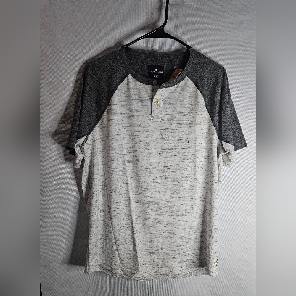 Short sleeve button henley